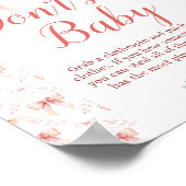 コケット弓赤ちゃんシャワー言わないベビーポスター ポスター (角)