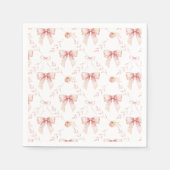 コケット弓赤ちゃんシャワー スタンダードカクテルナプキン (正面)