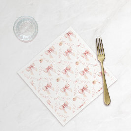 コケット弓赤ちゃんシャワー スタンダードカクテルナプキン