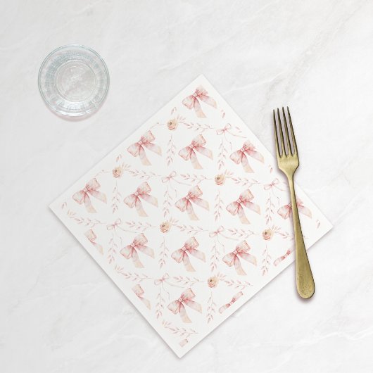 コケット弓赤ちゃんシャワー スタンダードカクテルナプキン