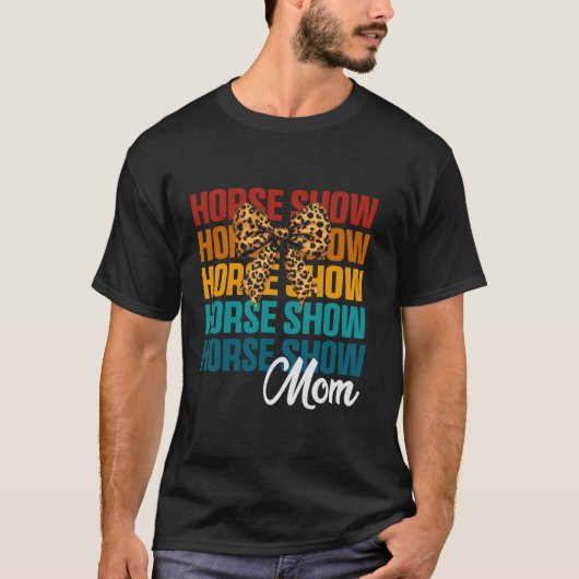 コケット弓馬ショー母かわいい馬術母 Tシャツ (正面)