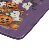 コケット弓&カボチャの可愛いハロウィーン幽霊 カッティングボード (角)