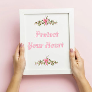 コケット引用文ウォールアート – ライトピンクボウフローラ ポスター