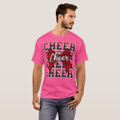 コケット応援リボン 面白い スポーツ チアリーダー チアリ Tシャツ (正面フル)