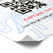 コケット愛QRコードウェディングシャワー ポスター (角)