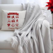 コケット格言ラバーズクリスマスクラブ – レッド | ヘビーホワイト クッション