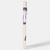 コケット紫の水市松模様に色の弓(名前) Case-Mate iPhoneケース (裏面 / 右)