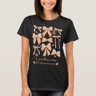 コケット美学オレンジボウ白血病 Tシャツ