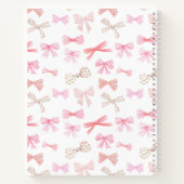 コケット美学ライトピンク弓 ノートブック (裏面)