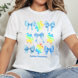 コケット自閉症意識Tシャツ、スペクトル上 トライブレンドTシャツ