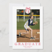 コケット野球弓卒業発表 招待状 (正面)