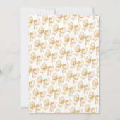 コケット金ゴールドボウスウィート16パーティー 招待状 (裏面)