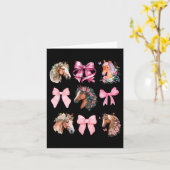 コケット馬の野生の花の馬乗馬 カード (黄色い花)