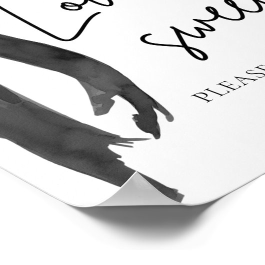 コケット黒弓の愛は甘いトリートの好意サインである ポスター (角)