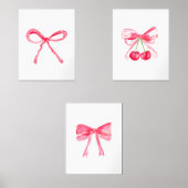 コケット11x14ピンク弓かわいいベビーガール子供部屋 (正面)