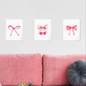 コケット11x14ピンク弓かわいいベビーガール子供部屋 (リビング)