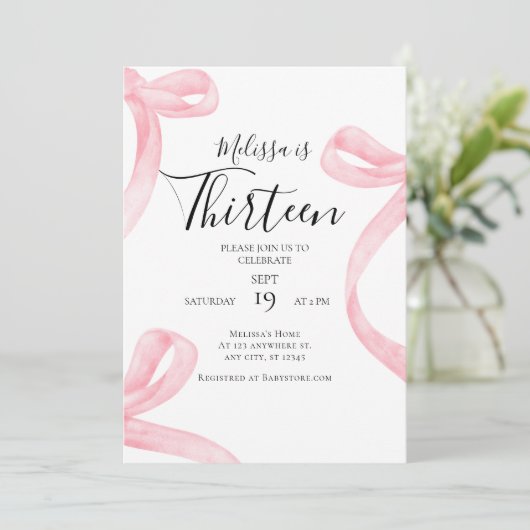 コケット13th誕生日招待状ガール | ボーファンシーウ 招待状 (スタンド正面)