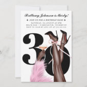 コケット30歳の誕生日 招待状 (正面)