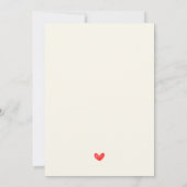 コケット ハッピーエバーアフター カップルのブライズシャワー 招待状 (裏面)