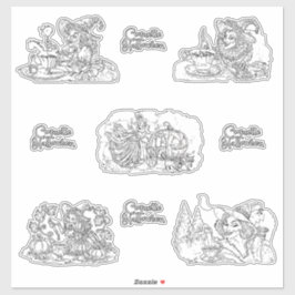 コケット・ハロウィーンブラック&ホワイト版！ シール