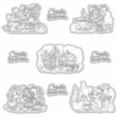 コケット・ハロウィーンブラック&ホワイト版! シール (正面)