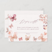 コケット・バタフライ |蝶おむつラッフル エンクロージャーカード (正面/裏面)