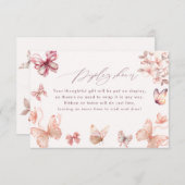 コケット・バタフライ |蝶ディスプレイシャワー エンクロージャーカード (正面/裏面)