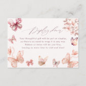 コケット・バタフライ |蝶ディスプレイシャワー エンクロージャーカード (正面)