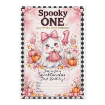 コケット ピンクの幽霊 スプーキー 1歳 女の子 ハロウィン お誕生日おめでとう