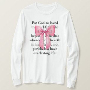 コケット・ピンク・バイブル・バース・クロス・スウェットシャツ Tシャツ