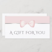 コケット・ピンク・ボウ商品券 (正面/裏面)