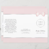 コケット・ピンク・ボウ・パンフレット (正面/裏面)