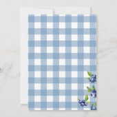 コケット ベリー スウィート ブルーベリー ベイビー シャワー 招待状 (裏面)