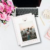 コケット・モノグラム写真卒業発表 招待状