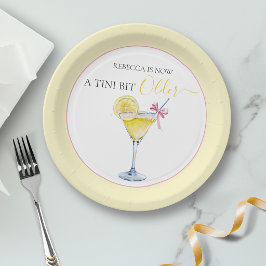 コケット レモン カクテル お誕生日おめでとう Tini Bit Older ペーパープレート