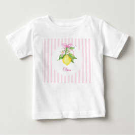 コケット レモン ピンク ベビーシャワー ベビーTシャツ
