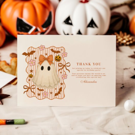 コケット レース 幽霊 ハロウィン 1歳の誕生日 サンキューカード