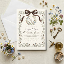 コケット ワイルドフラワーの草原の結婚式