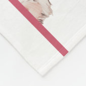 コケットCorgi原価可能な名前 フリースブランケット (角)