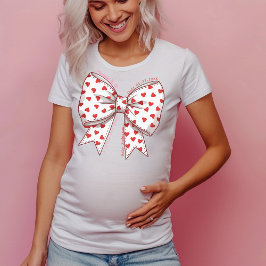 コケットSweetheart Bow Mommy to-be,妊娠 Tシャツ