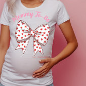 コケットSweetheart Bow Mommy to-be，妊娠 Tシャツ