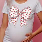 コケットSweetheart Bow Mommy to-be，妊娠 Tシャツ