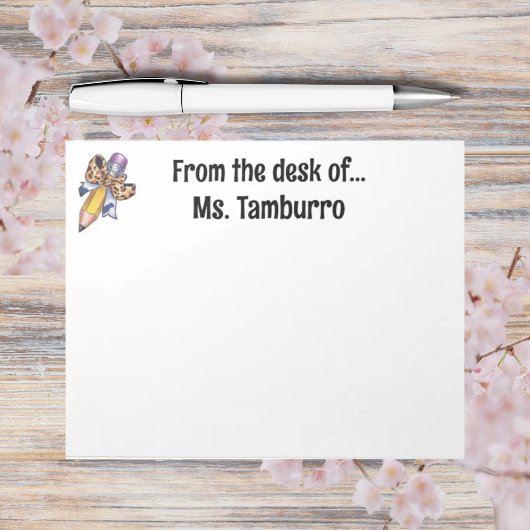 コケッパーソナライズされたト弓新学期 ノートパッド