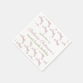 コケッフェミニントヴィンテージフローラ誕生日パーティー スタンダードカクテルナプキン (角)