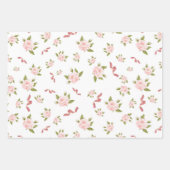 コケッフェミニントヴィンテージフローラ誕生日パーティー ラッピングペーパーシート (正面)