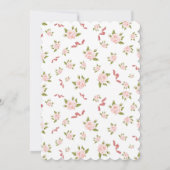 コケッフェミニントヴィンテージフローラ誕生日パーティー 招待状 (裏面)