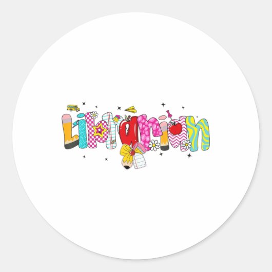 コケッペンシルバウ新学期ブックウ ラウンドシール (正面)