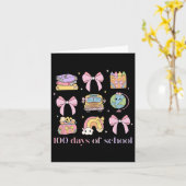 コケッボースタント先生100学校の日1 カード (黄色い花)