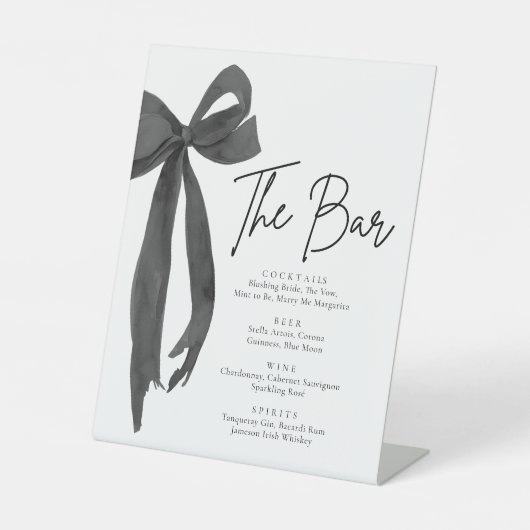 コケッモダントエレガントブラックボーザバーサイン 台座サイン (正面)