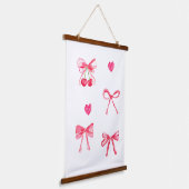 コケッ名門私立校風のクピンクボウベビーガールキッズウォーター色 吊り下げ型タペストリー (傾斜あり)